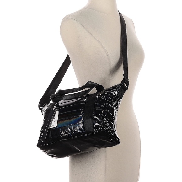 Tahari Black Wooster Convertible Puffer Crossbody Bag 🎂